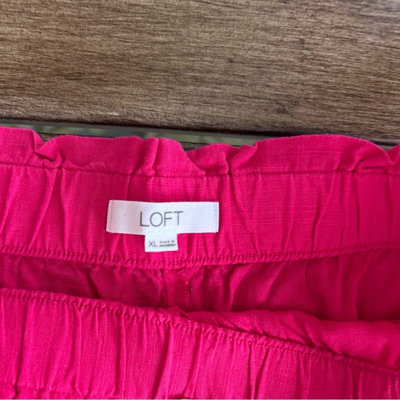 Women's Pink Linen blend Shorts from Loft - Picture 7 of 8